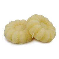 2022 nouveauté Tiktok chaud comestible fleur forme savon éponge Anti bactéries masseur brosse visage éponge