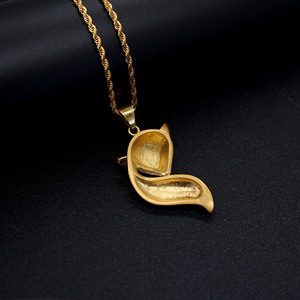 <strong>Necklace</strong> Chain Stainless Steel <strong>Fox</strong> Pendant Full Diamond Women <strong>Necklace</strong> Stainless Steel Stainless Steel Gold Plated <strong>Necklace</strong> - Product Image 5