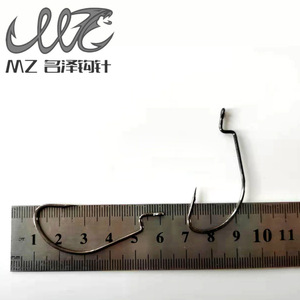 Hameçons Bloodline pour leurres souples, en acier à haute teneur en carbone, à corps large, à ardillons, design à tige plate, 5 hameçons - Product Image 3