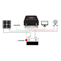 Contrôleur solaire professionnel mppt 12/24/48/36v 100A RV inerter mppt contrôleur de charge