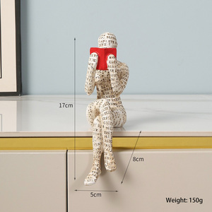 Trang Trí Nội Thất Nhựa Thủ Công Mỹ Nghệ Đọc Phụ Nữ Nhựa Thủ Công Nghiên Cứu Tủ Sách Trang Trí Nhựa Thủ Công Mỹ Nghệ - Product Image 6