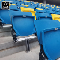 Sièges de stade pliables en plastique pour le football, sièges de stade escamotables, sièges VIP pour le football, chaises de stade à vendre