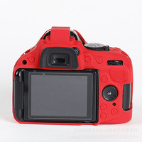 Étui en silicone pour appareil photo numérique reflex numérique NIKOND5300/D5200 et sac souple pour photographie