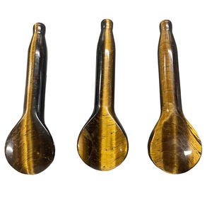 High Quality Natural Black Obsidian Stone <strong>Scrapping</strong> <strong>Massage</strong> Spoon Acupuncture GuaSha Tool - Product Image 2