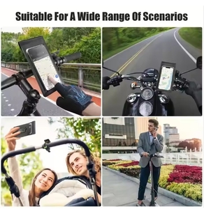 <strong>Waterproof</strong> Bicycle Motorcycle Quick Release Mobile Phone Holder <strong>Bag</strong> <strong>Smartphone</strong> Mount Holder - Product Image 5