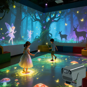 Kids Indoor LED Interactive Projection System Playground Early Education Space Motion <b>Sensor</b> Games Immersive Learning Experience - Product Image 1