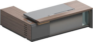 Escritorio de Oficina Ejecutivo de Lujo Convertible Moderno a <span class=keywords><strong>Precio</strong></span> de Fábrica con Material E0 MFC, OEM Chino - Product Image 3