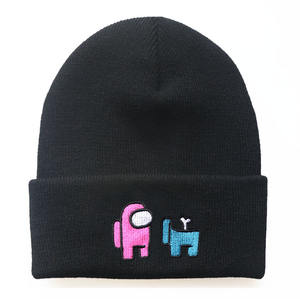 Dibujos animados bonitos para estudiantes <span class=keywords><strong>de</strong></span> hombres y mujeres para el juego <span class=keywords><strong>Among</strong></span> <span class=keywords><strong>Us</strong></span>, sombrero bordado, suéter cálido para días fríos, imagen <span class=keywords><strong>de</strong></span> estilo 3D - Product Image 6