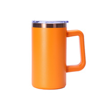 Gobelet isotherme classique en acier inoxydable 304 avec revêtement en poudre, 20 oz, placage cuivre, sans BPA, gravure au laser, cadeau