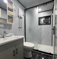 Maison conteneur de luxe moderne de 20 pieds, étanche, entièrement meublée, extensible, préfabriquée, 3 chambres, bureau
