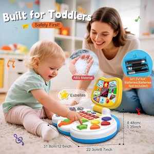 Machine d'apprentissage multifonctionnelle pour bébé Jouet électronique musical pour piano et clavier Machine d'étude Jouets avec lumières et sons - Product Image 3