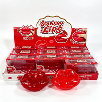Jouet Squishy Lèvres Rouges Géantes – Jouet Créatif Anti-Stress en Forme de Lèvres à Rebond Lent – Jouet Sensoriel Fidget pour Enfants et Adultes