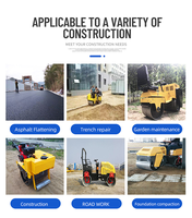 QIYUN Fournisseur direct d'usine, compacteur vibratoire miniature de 1 tonne, 2 tonnes, 3 tonnes, rouleau à asphalte, rouleau à double tambour, rouleau diesel
