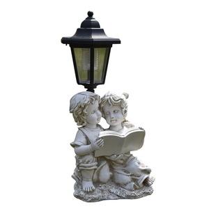 Luces Solares para Jardín, Estatuas de Resina para Jardín, Figura de Conejo Leyendo con LED Solar, Impermeable, Adornos para Césped, Patio y Jardín - Product Image 5