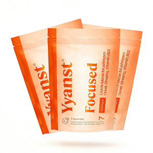 Gummies de haute qualité à base de champignon crinière de lion de marque privée, améliorent la concentration, la créativité, le soutien de l'humeur, gummies énergétiques stables - Product Image 1