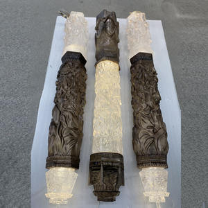 Scultura Moderna in <span class=keywords><strong>Legno</strong></span> Astratta per Interni, Decorazione di Lusso Trasparente per la Casa, Scultura in Resina Trasparente - Product Image 6