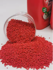 Catégorie industrielle de PLA de granules d'alliage de particules en plastique rouges de résine de matière première - Product Image 5