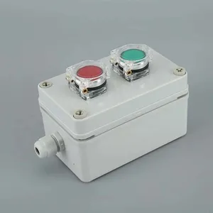 Excelente isolamento elétrico plástico botão controle caixa gabinete interruptor caixa