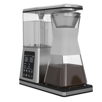 Cafetera Eléctrica Inteligente Automática, Programable, con Pantalla Digital, de Acero Inoxidable, para 3 Tazas, para Hogar y Hotel