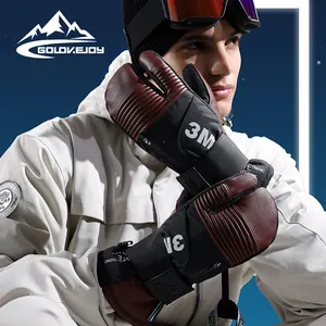GOLOVEJOY SK33 3 м высококачественные лыжные перчатки с 3 пальцами водонепроницаемые теплые зимние снегоходные лыжные перчатки