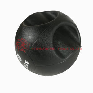 ジムでトレーニングダブルハンドルブラックメディシンボールデュアルグリップケトルベル - Product Image 3