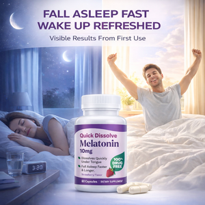 Cápsulas de Melatonina OEM de 10 mg de Disolución Rápida, Suplemento Sublingual para Dormir, <span class=keywords><strong>100</strong></span>% Libre de Drogas, 60 Unidades - Product Image 3