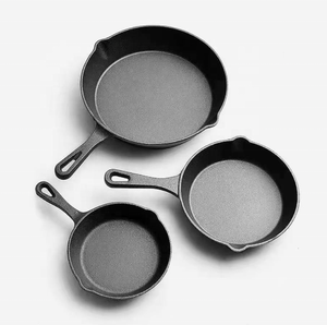 Hot Sale Pre-seasoned <strong>Round</strong> Cast Iron Mini <strong>Egg</strong> Fry <strong>Pan</strong> Price - Product Image 1