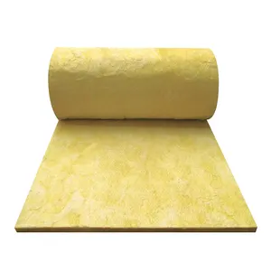 32kg/m3 best thermal glasswool material price fire resistant heat insulation fiber glass wool blanket with aluminium foil