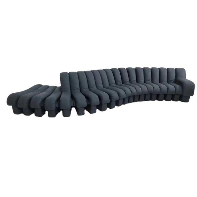 Designer Hotel Club S Snake Shape Creative Patch Free Combination Modular Arc-shaped Semicircle Comfortable DS-600 Sofa