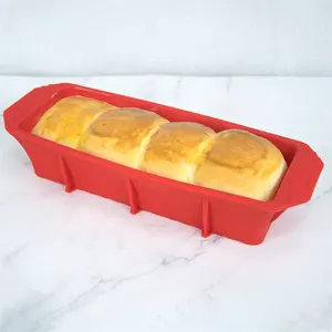 Microwave Silicone Bread and Loaf Pans Non-Stick Silicone Baking Molds for Homemade Cakes Breads Meatloaf