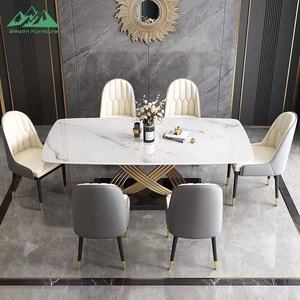 Tavolo da Pranzo Rettangolare Elegante in Stile Nordico Wayon per Arredamento di Residenze di Lusso - Product Image 1