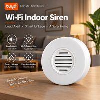Sirène Intérieure Intelligente Tuya WiFi Zigbee HC-109WF, Alarme Sonore et Lumineuse 105 dB pour Système d'Automatisation de Sécurité Domestique Intelligente