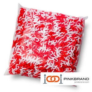 Chất Lượng Cao 6mm10m Unibody Cảnh Báo Đường Chuỗi 2 Liên Kết + 2 Liên Kết Ngắn Bài Trang Trí Chuỗi Đóng Gói Trên Túi - Product Image 2