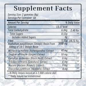 Gummies de Shilajit Pur de l'Himalaya Marque Blanche avec Extrait de Zingiber Officinale et Extrait de Curculigo Orchioides pour le Soutien Immunitaire - Product Image 4