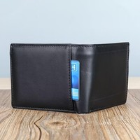 Dompet Kulit Asli Retro Grosir Kustom dengan Desain Sederhana, Tipis, dan Ringkas, Dilengkapi Banyak Slot Kartu dan Kapasitas Besar