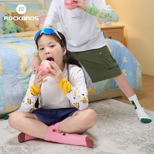 Chaussettes de cyclisme ROCKBROS pour jeunes, respirantes, antibactériennes, à séchage rapide, à compression, pour le cyclisme sur route, la course à pied, chaussettes mi-mollet - Product Image 2