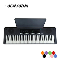 AIERKE K192 Lightweight Plastic Electronic Piano with 61-Key Keyboard 300 Rhythms & Tones-Musical Instrument