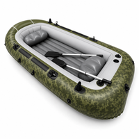 Bateau pneumatique professionnel en PVC léger, durable, élégant et portable pour sports nautiques, pour 4 à 6 personnes, vente en gros