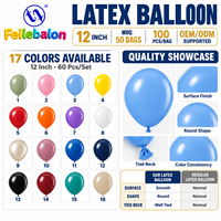 Ballons en latex multicolores de haute qualité en gros, 12 pouces, 100 unités, CE/EN71/BSCI/CPC pour les fournitures de fête de remise des diplômes
