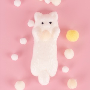Jouets Squishy en TPR Faits Main par l'Usine OEM, Simulation de Chat, Personnalisables, Anti-Stress, Collants et à Presser pour Enfants - Product Image 2