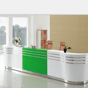 Popular <b>Simple</b> Design Orange and White Small Salon Reception <b>Desk</b> (SZ-RT055) - Product Image 5