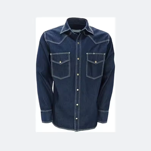 ZX OEMメンズ溶接作業Fr難燃剤シャツ100% コットンFrcウエスタン長袖耐火シャツ - Product Image 5