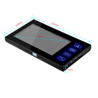 Sonnette d'interphone vidéo filaire avec vision nocturne Home Villa Office Access Control System Touch Button Type Door Phones