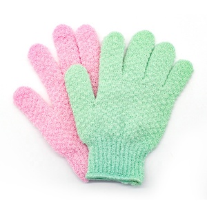 Gloway-guantes exfoliantes de doble textura para la piel, para ducha, Spa, masaje y exfoliante corporal, elimina la piel muerta - Product Image 1