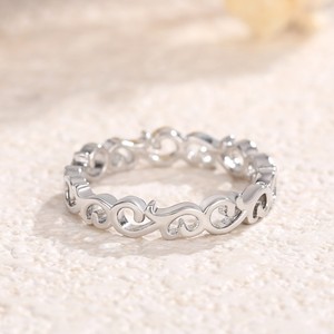 Bague creuse motif floral style coréen, bijou de doigt tendance pour femme, à porter au quotidien - Product Image 3
