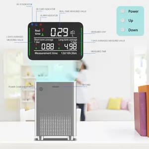 Prodolita Smart Portable Marbre granit Radon mètre Support Enregistrements de données Export Radon Monitor Radon Détecteur de gaz pour sous-sols