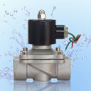 Válvula Solenoide de Bola de Acero Inoxidable DN40 de 2 Vías y 24V Normalmente Cerrada OEM para Agua - Product Image 1