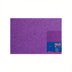 Foglio di Schiuma EVA Ilan Viola Glitterato 60x40cm Materiale per Artigianato - Product Image 2