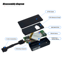 Rastreador GPS 4G Anti-Interferencia con Antirrobo y Corte de Motor 300mAh GT06 4G Anti-Jamming