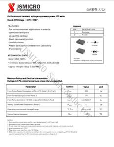 स्f70ca cdp smf70 क्षणिक वोल्टेज उपप्रेसर 200w 70 vtv एएसडी डायोड 3000 पीसी/रोल - Product Image 3